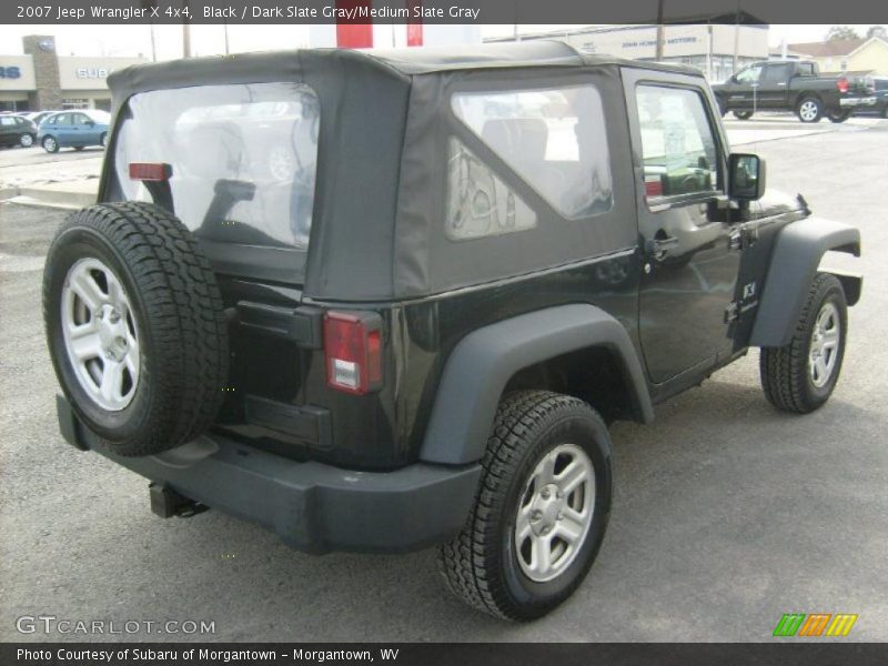 Black / Dark Slate Gray/Medium Slate Gray 2007 Jeep Wrangler X 4x4