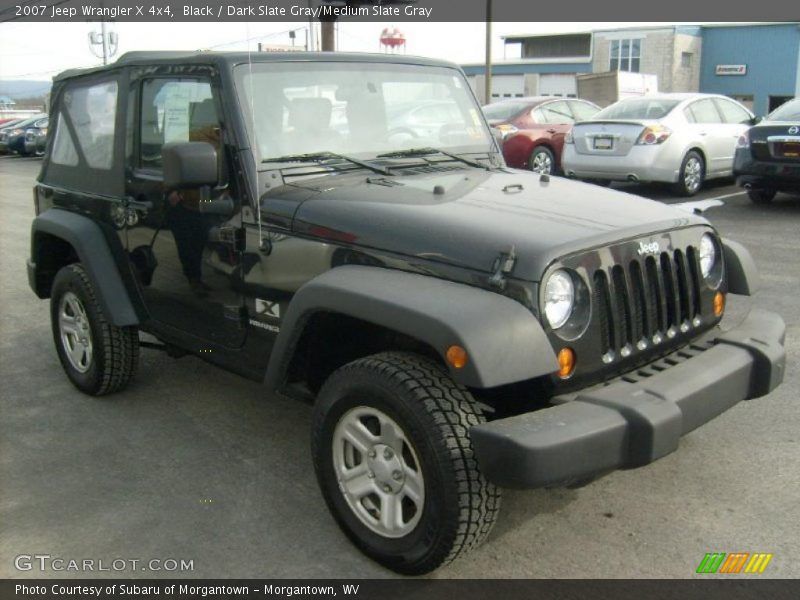 Black / Dark Slate Gray/Medium Slate Gray 2007 Jeep Wrangler X 4x4