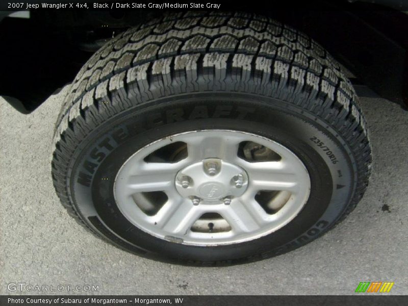 Black / Dark Slate Gray/Medium Slate Gray 2007 Jeep Wrangler X 4x4