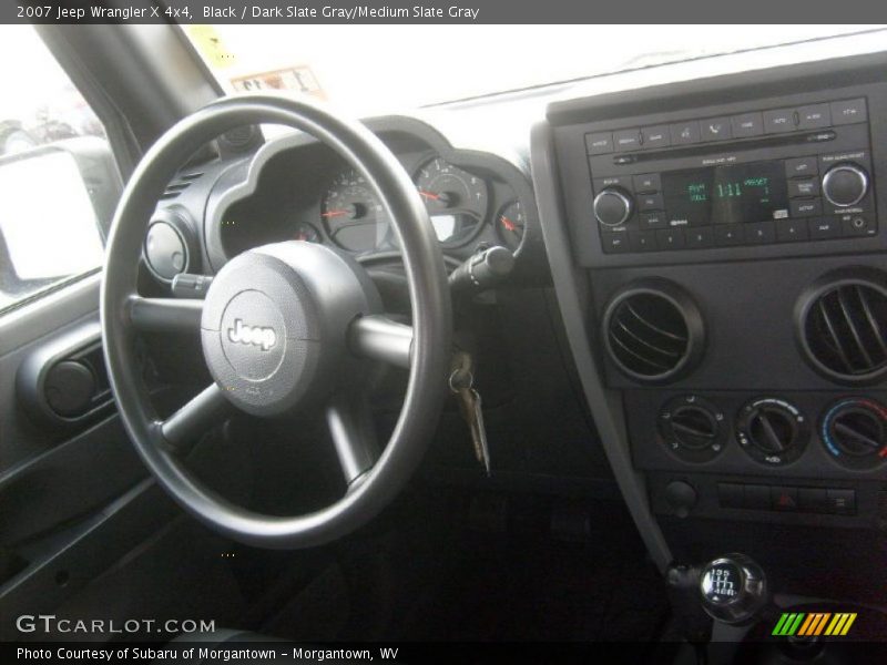 Black / Dark Slate Gray/Medium Slate Gray 2007 Jeep Wrangler X 4x4