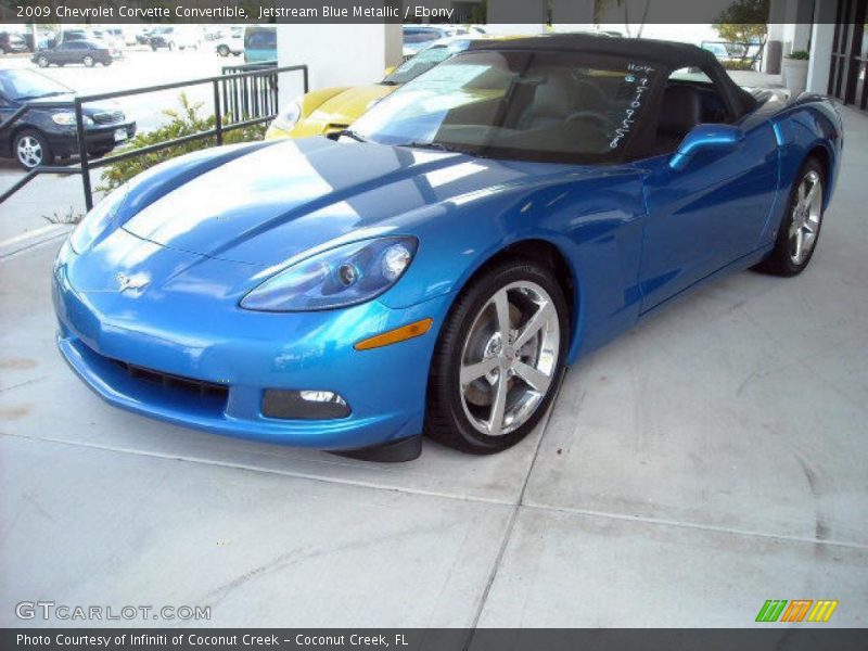 Jetstream Blue Metallic / Ebony 2009 Chevrolet Corvette Convertible