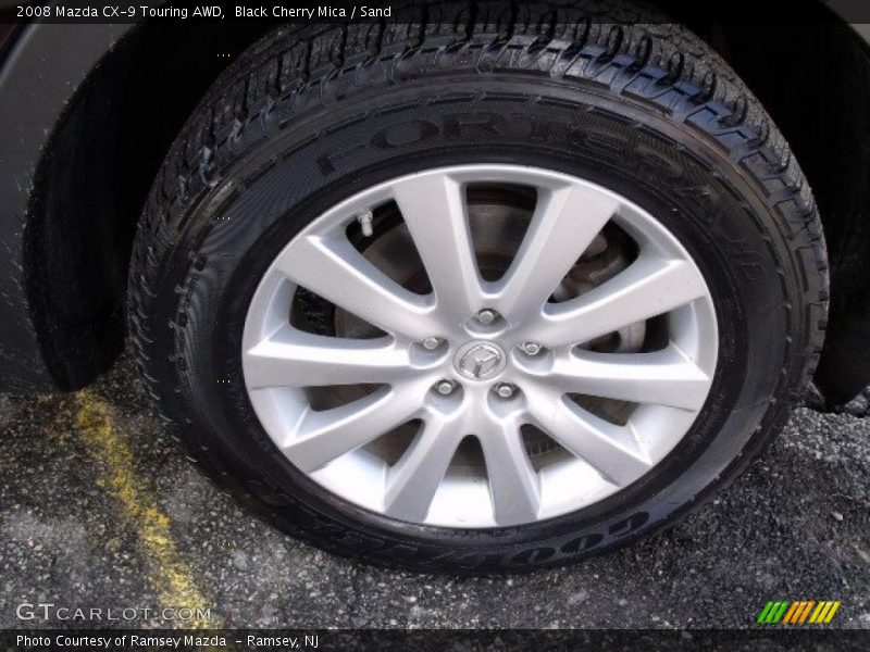 Black Cherry Mica / Sand 2008 Mazda CX-9 Touring AWD