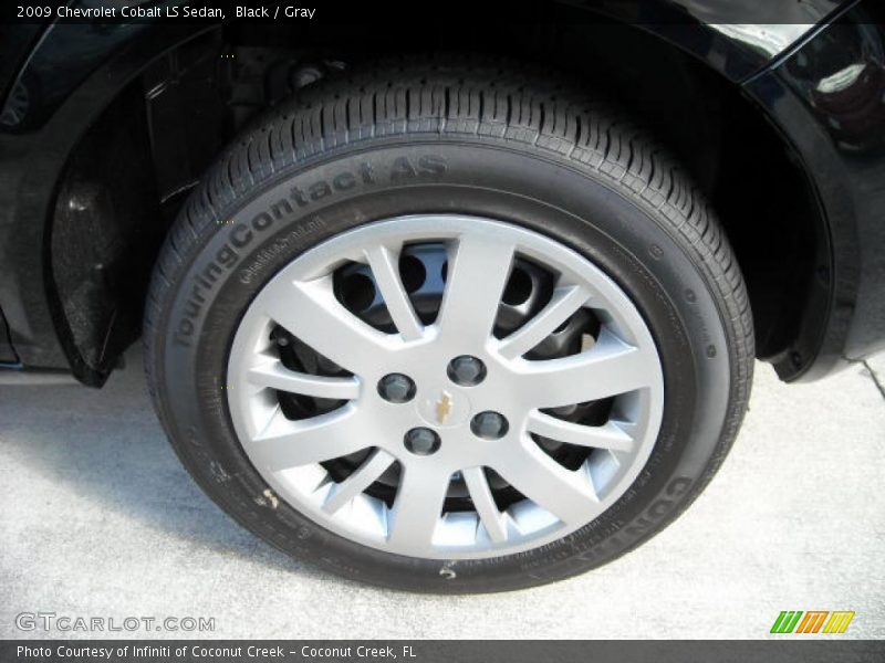 Black / Gray 2009 Chevrolet Cobalt LS Sedan