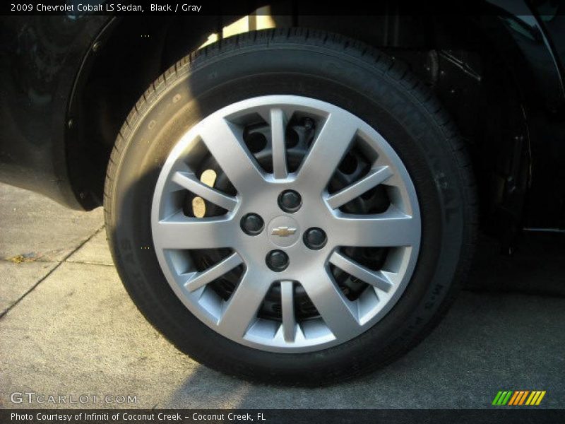 Black / Gray 2009 Chevrolet Cobalt LS Sedan