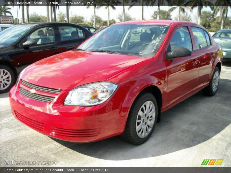 Victory Red / Gray 2009 Chevrolet Cobalt LS Sedan