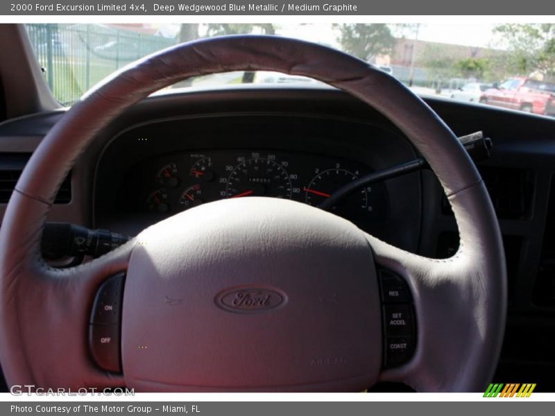 Deep Wedgewood Blue Metallic / Medium Graphite 2000 Ford Excursion Limited 4x4