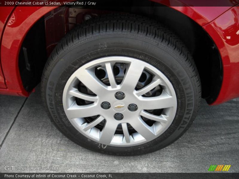 Victory Red / Gray 2009 Chevrolet Cobalt LS Sedan