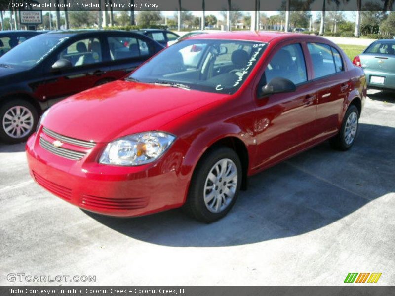 Victory Red / Gray 2009 Chevrolet Cobalt LS Sedan