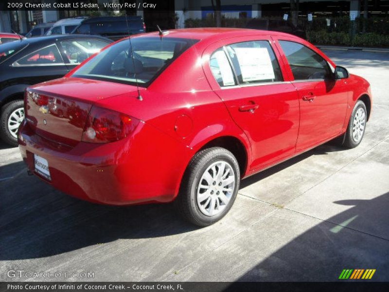 Victory Red / Gray 2009 Chevrolet Cobalt LS Sedan