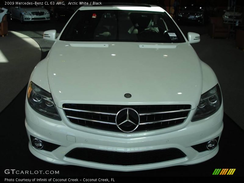 Arctic White / Black 2009 Mercedes-Benz CL 63 AMG