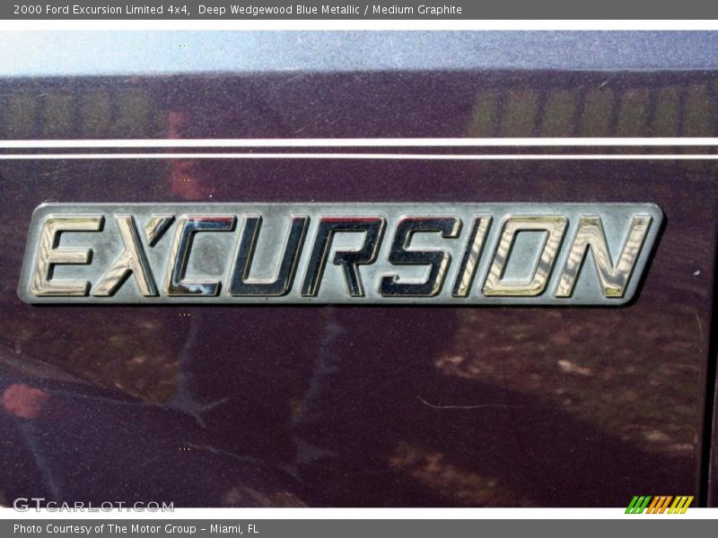 Deep Wedgewood Blue Metallic / Medium Graphite 2000 Ford Excursion Limited 4x4