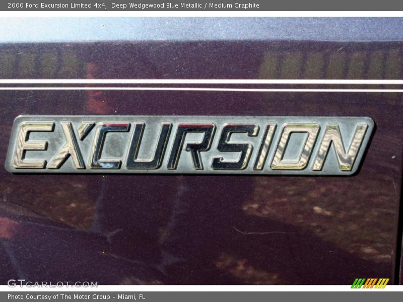 Deep Wedgewood Blue Metallic / Medium Graphite 2000 Ford Excursion Limited 4x4
