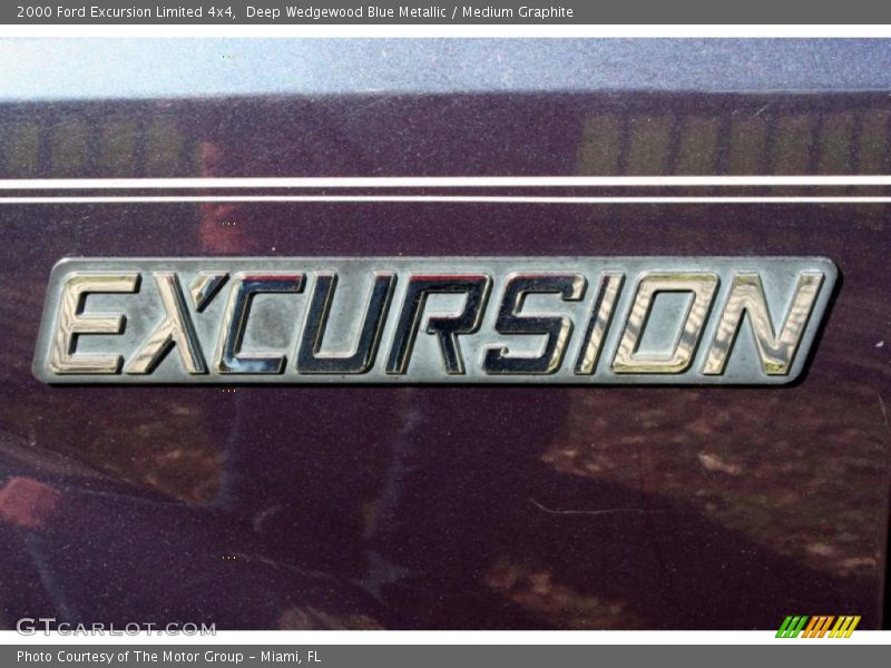 Deep Wedgewood Blue Metallic / Medium Graphite 2000 Ford Excursion Limited 4x4