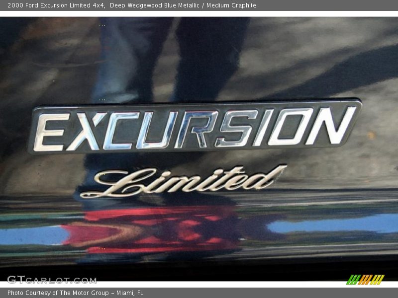 Deep Wedgewood Blue Metallic / Medium Graphite 2000 Ford Excursion Limited 4x4