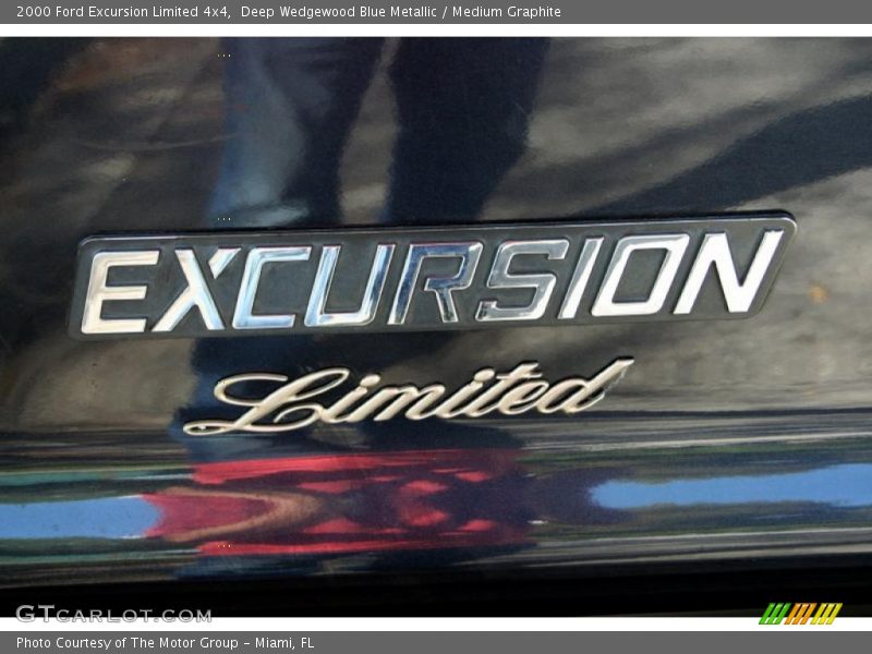 Deep Wedgewood Blue Metallic / Medium Graphite 2000 Ford Excursion Limited 4x4