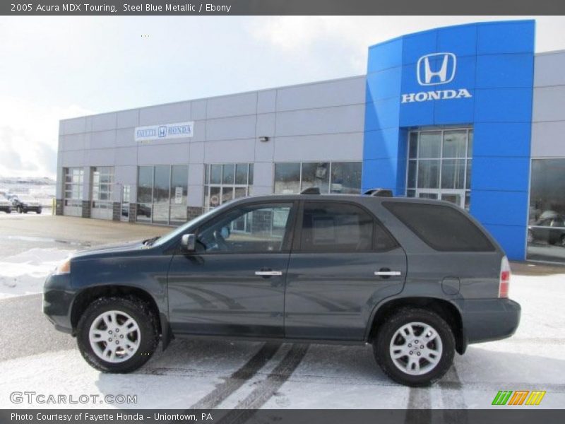 Steel Blue Metallic / Ebony 2005 Acura MDX Touring