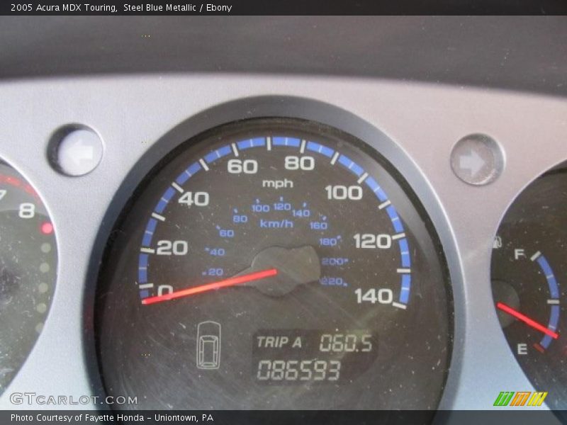 Steel Blue Metallic / Ebony 2005 Acura MDX Touring