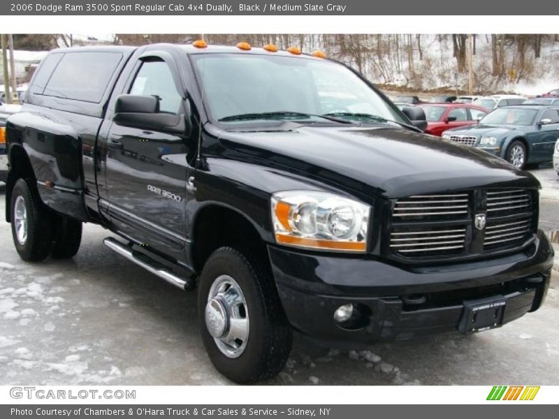 Black / Medium Slate Gray 2006 Dodge Ram 3500 Sport Regular Cab 4x4 Dually