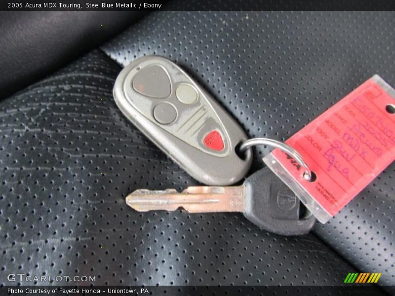 Steel Blue Metallic / Ebony 2005 Acura MDX Touring