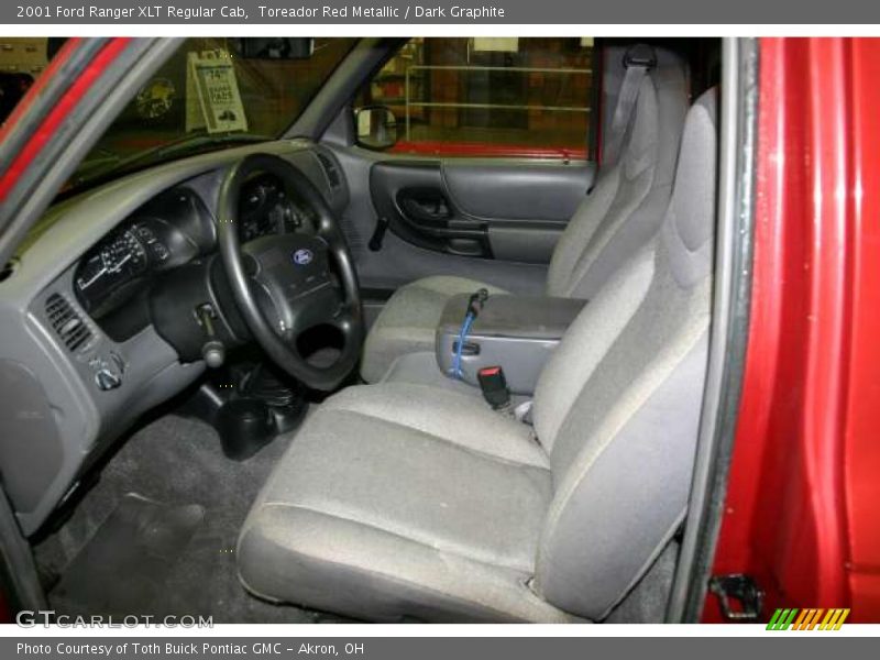  2001 Ranger XLT Regular Cab Dark Graphite Interior