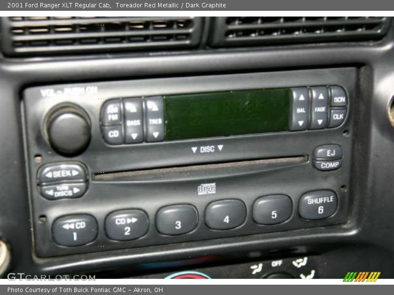 Controls of 2001 Ranger XLT Regular Cab