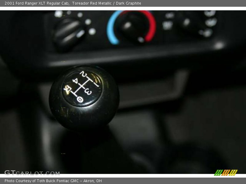 Toreador Red Metallic / Dark Graphite 2001 Ford Ranger XLT Regular Cab