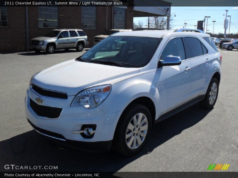 Summit White / Light Titanium/Jet Black 2011 Chevrolet Equinox LT