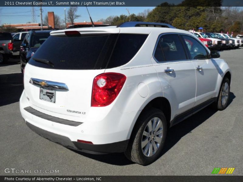 Summit White / Light Titanium/Jet Black 2011 Chevrolet Equinox LT