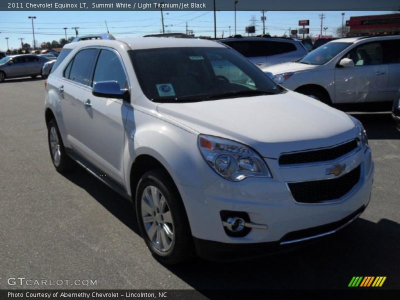 Summit White / Light Titanium/Jet Black 2011 Chevrolet Equinox LT