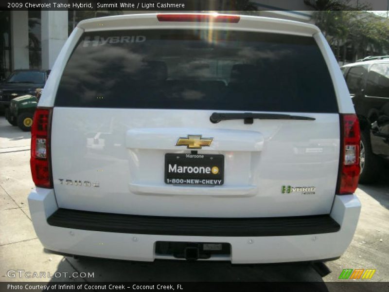 Summit White / Light Cashmere 2009 Chevrolet Tahoe Hybrid
