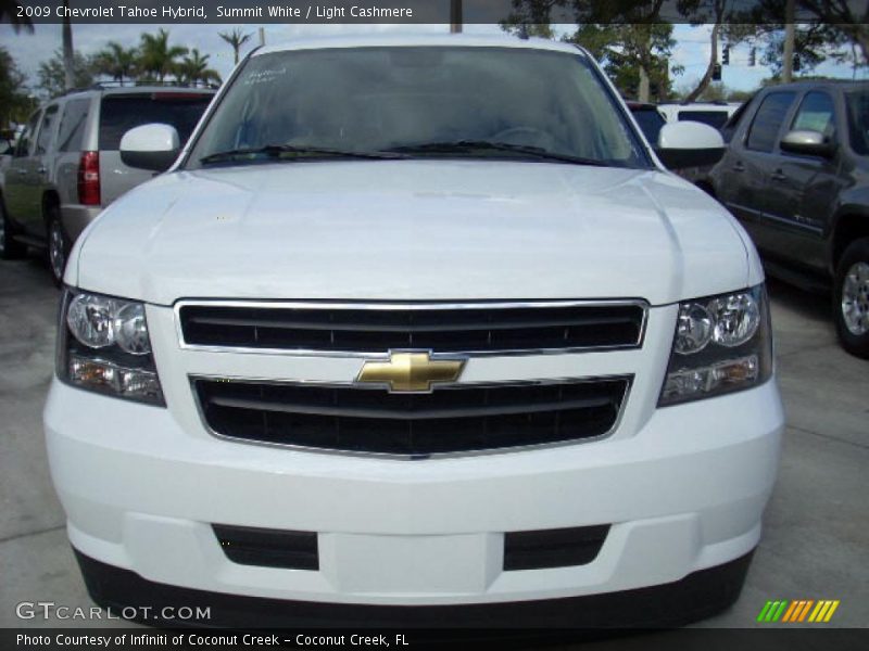 Summit White / Light Cashmere 2009 Chevrolet Tahoe Hybrid