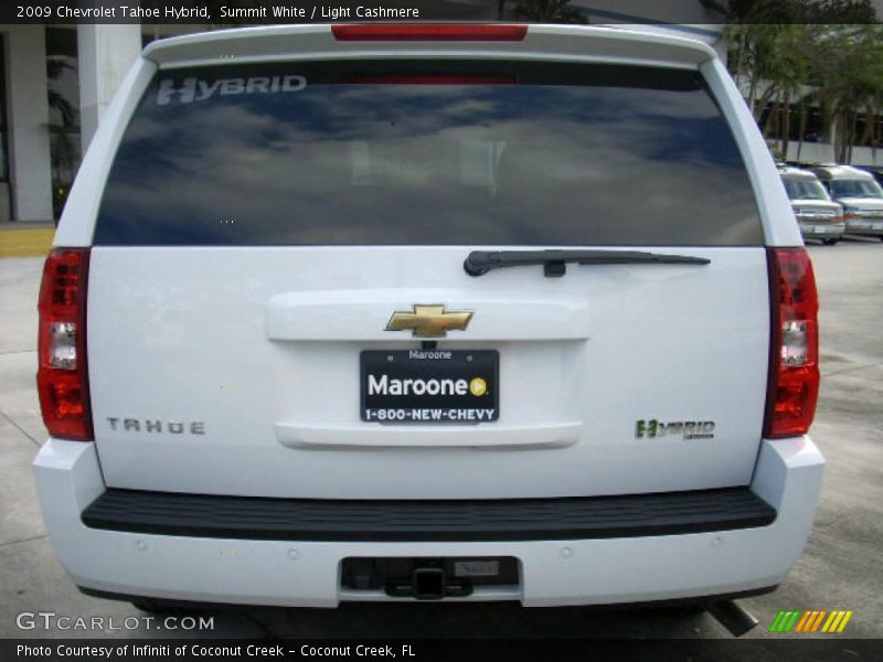 Summit White / Light Cashmere 2009 Chevrolet Tahoe Hybrid