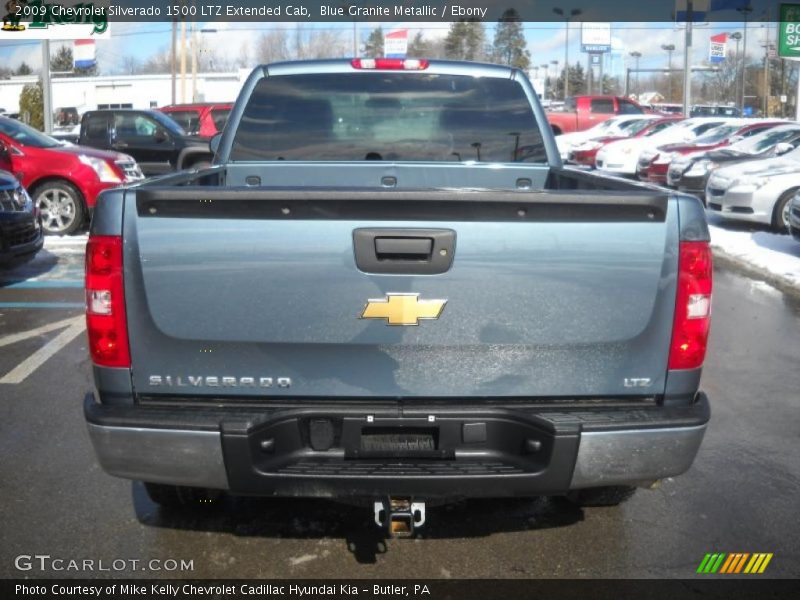 Blue Granite Metallic / Ebony 2009 Chevrolet Silverado 1500 LTZ Extended Cab