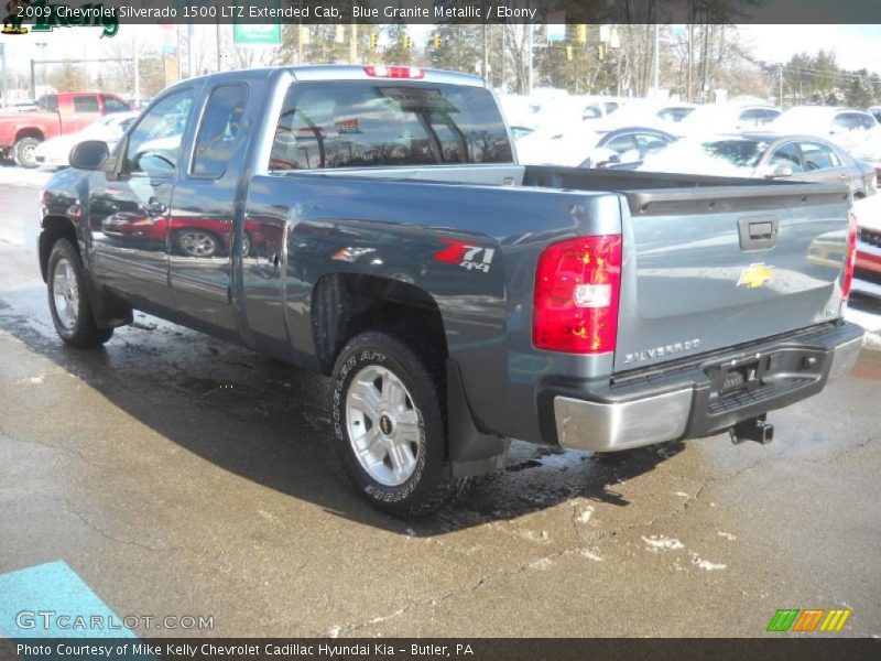 Blue Granite Metallic / Ebony 2009 Chevrolet Silverado 1500 LTZ Extended Cab