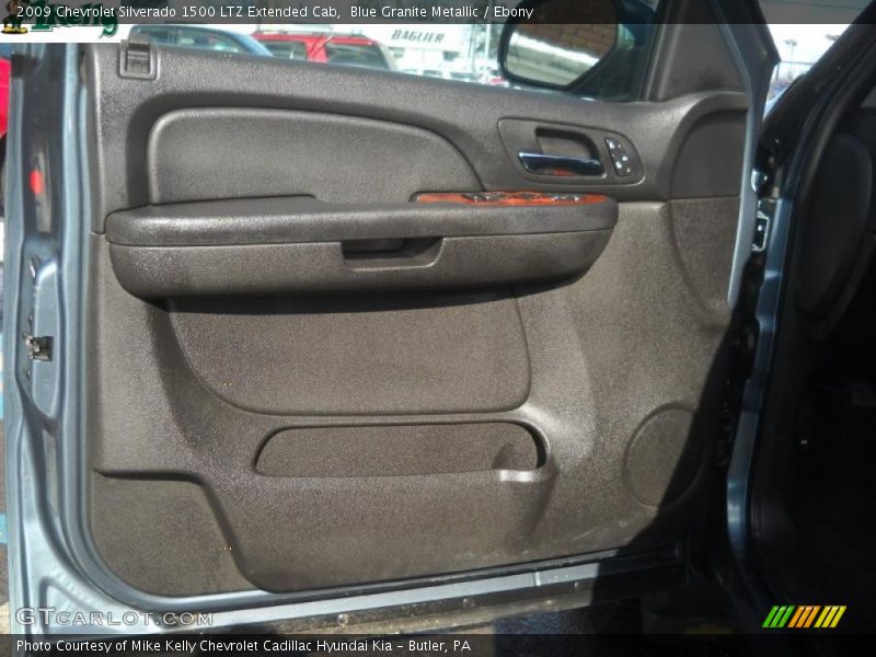 Blue Granite Metallic / Ebony 2009 Chevrolet Silverado 1500 LTZ Extended Cab