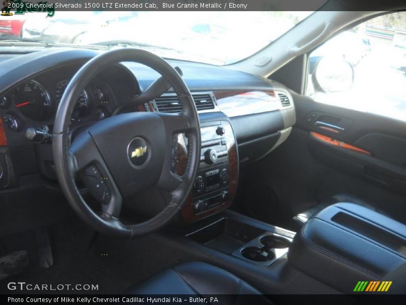 Blue Granite Metallic / Ebony 2009 Chevrolet Silverado 1500 LTZ Extended Cab
