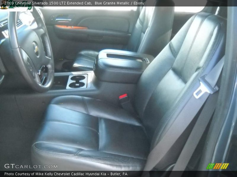 Blue Granite Metallic / Ebony 2009 Chevrolet Silverado 1500 LTZ Extended Cab