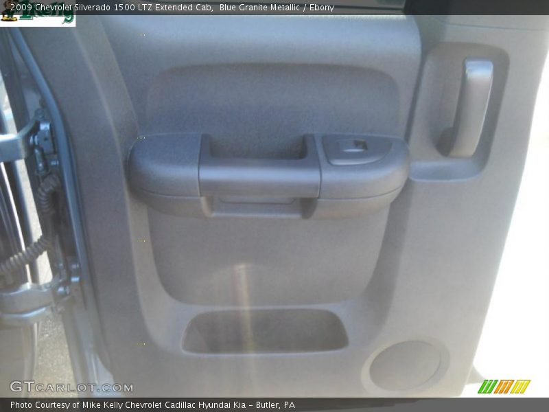 Blue Granite Metallic / Ebony 2009 Chevrolet Silverado 1500 LTZ Extended Cab