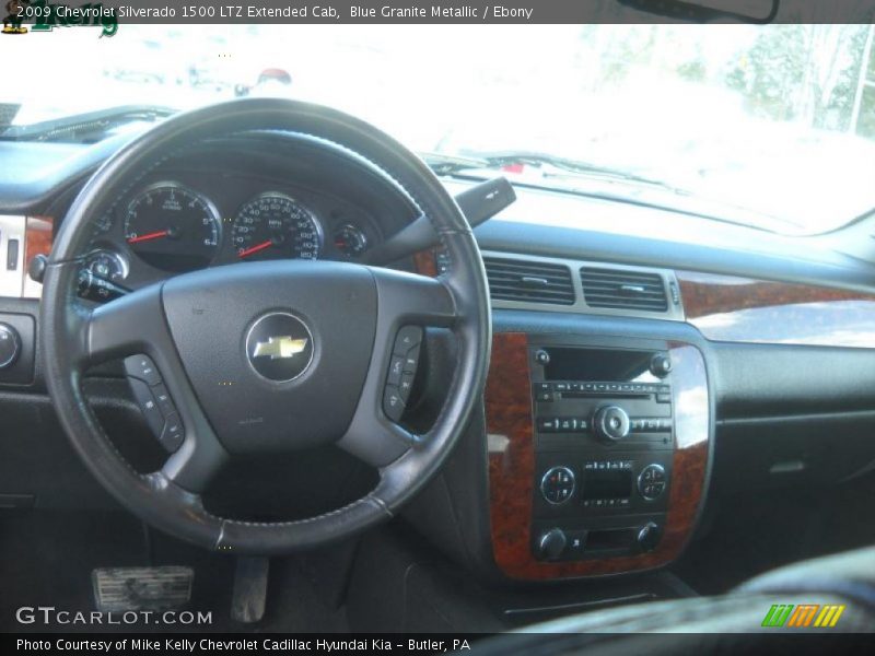 Blue Granite Metallic / Ebony 2009 Chevrolet Silverado 1500 LTZ Extended Cab