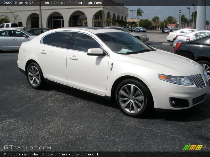 White Chocolate Tri-Coat / Light Camel 2009 Lincoln MKS Sedan