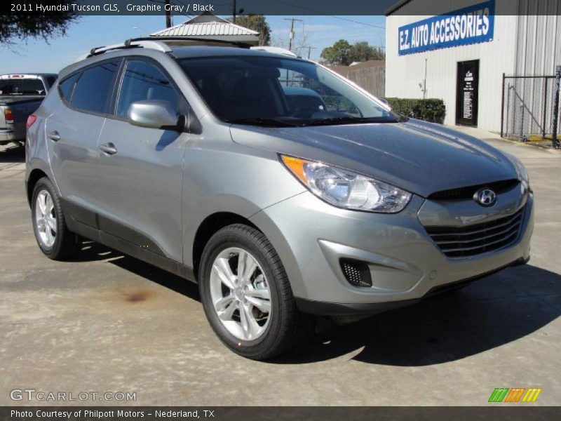 Graphite Gray / Black 2011 Hyundai Tucson GLS