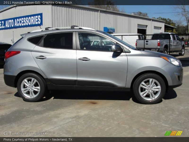 Graphite Gray / Black 2011 Hyundai Tucson GLS