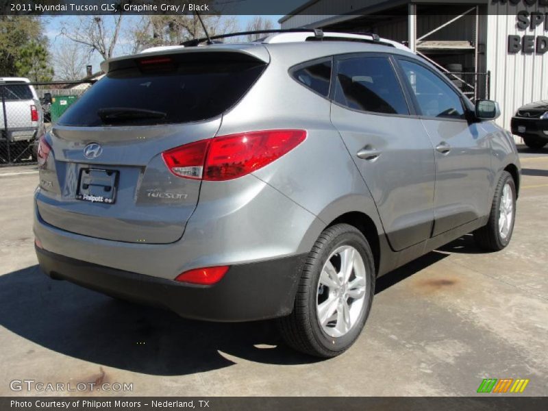 Graphite Gray / Black 2011 Hyundai Tucson GLS