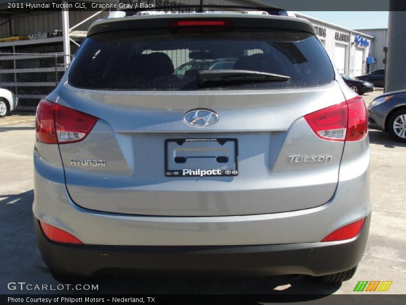 Graphite Gray / Black 2011 Hyundai Tucson GLS