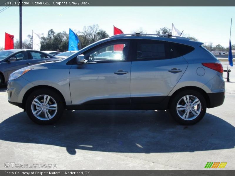 Graphite Gray / Black 2011 Hyundai Tucson GLS