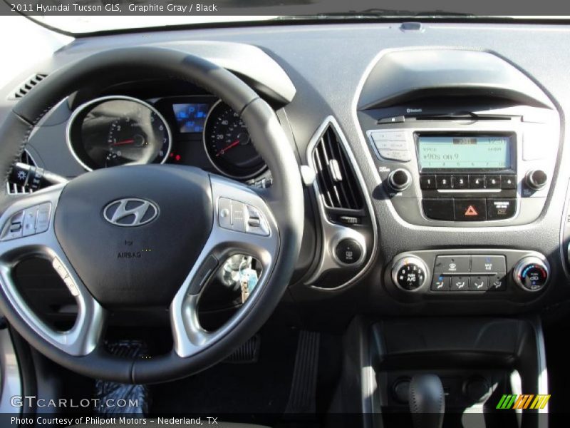 Graphite Gray / Black 2011 Hyundai Tucson GLS