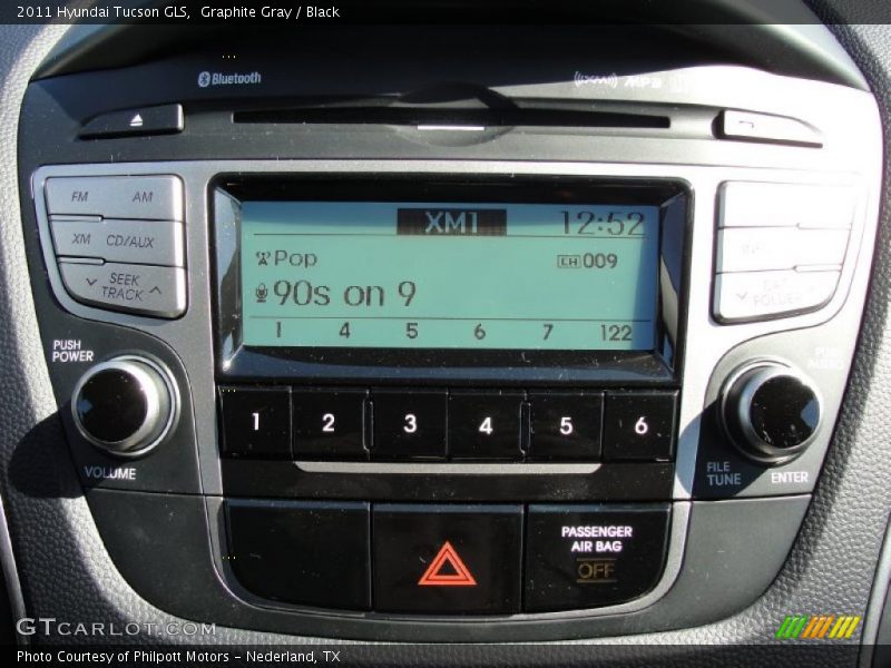 Graphite Gray / Black 2011 Hyundai Tucson GLS