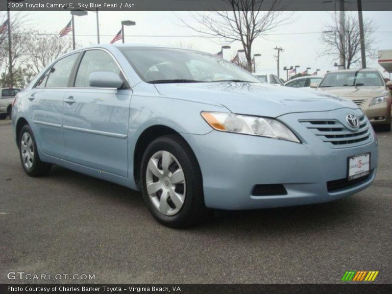 Sky Blue Pearl / Ash 2009 Toyota Camry LE