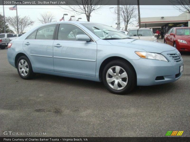 Sky Blue Pearl / Ash 2009 Toyota Camry LE