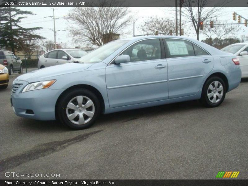Sky Blue Pearl / Ash 2009 Toyota Camry LE